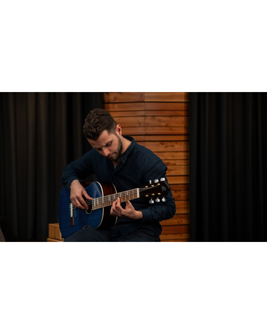 Ortega RRA-OCT Ranger Series 4/4 Nylon String Guitar 6-String - Ocean Blue + Gig Bag
