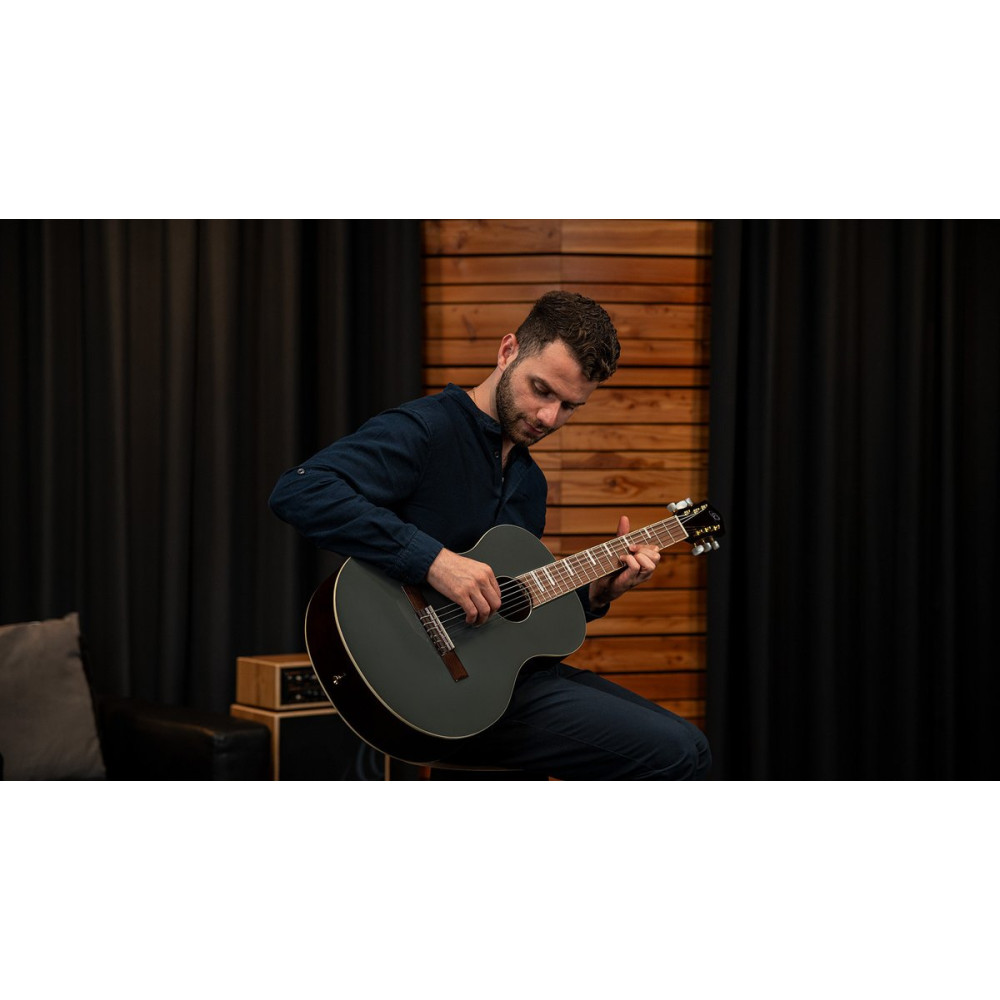 Ortega RRA-PLT Ranger Series 4/4 Nylon String Guitar 6-String - Platinum + Gig Bag