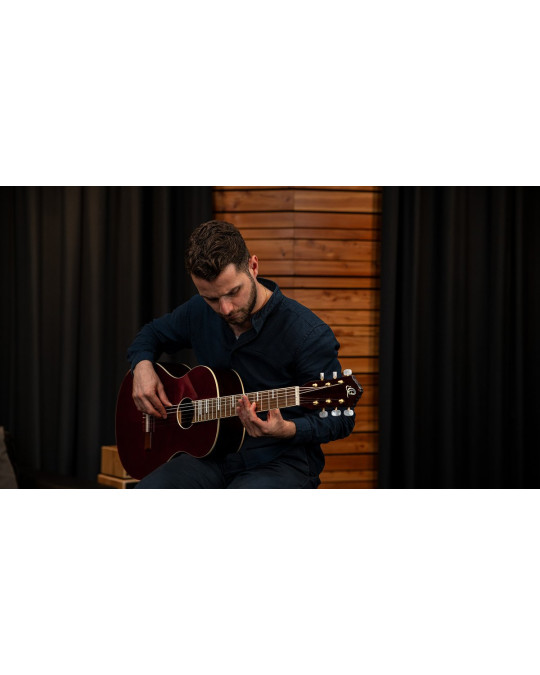 Ortega RRA-SRT Ranger Series 4/4 Nylon String Guitar 6-String - Stained Red + Gig Bag