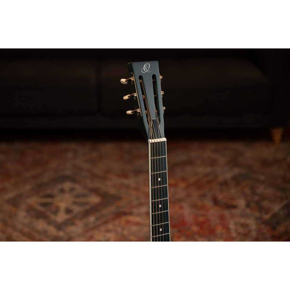 Ortega RRG30E-DD Americana Series Resonator Guitar 6 String - Distressed Denim Matte / Chrome HW
