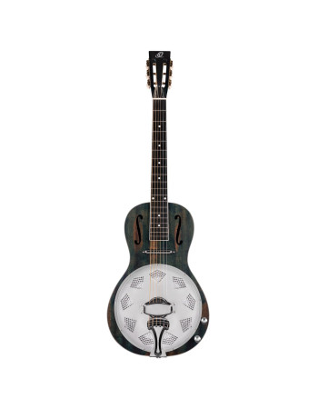 Ortega RRG30E-DD Americana Series Resonator Guitar 6 String - Distressed Denim Matte / Chrome HW