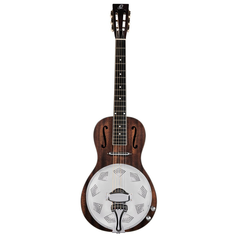 Ortega RRG30E-WB Americana Series Resonator Guitar 6 String - Whiskey Burst Matte / Chrome HW