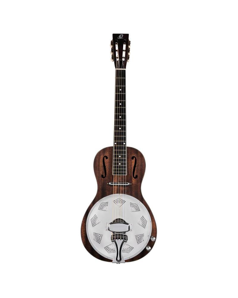 Ortega RRG30E-WB Americana Series Resonator Guitar 6 String - Whiskey Burst Matte / Chrome HW