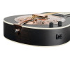 Ortega RRG40CE-DBK Americana Series Resonator Guitar 6 String - Distressed Black / Antique Brass HW
