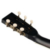 Ortega RRG40CE-DBK Americana Series Resonator Guitar 6 String - Distressed Black / Antique Brass HW