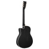 Ortega RRG40CE-DBK Americana Series Resonator Guitar 6 String - Distressed Black / Antique Brass HW