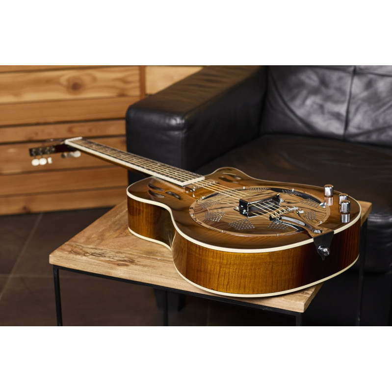 Ortega RRG50CE-SSB Americana Series 4/4 Resonator Guitar 6-String + Pro Gig Bag