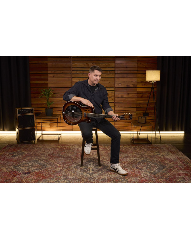 Ortega RRG50CE-SSB Americana Series 4/4 Resonator Guitar 6-String + Pro Gig Bag