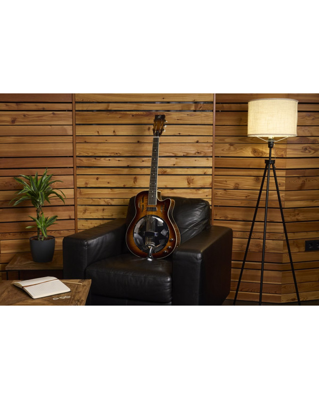 Ortega RRG50CE-SSB Americana Series 4/4 Resonator Guitar 6-String + Pro Gig Bag