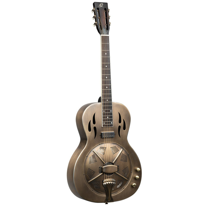 Ortega RRG60E Americana Series 4/4 Resonator Guitar 6-String + Pro Gig Bag