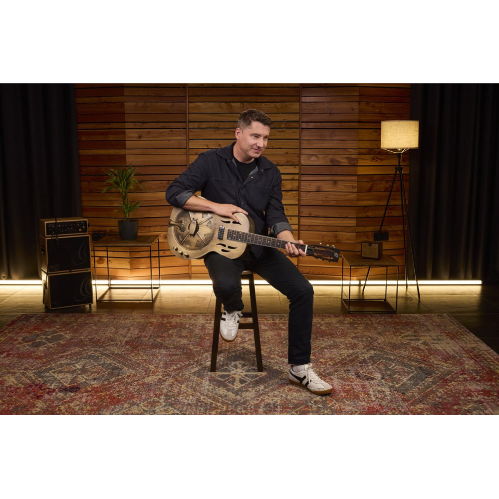 Ortega RRG60E Americana Series 4/4 Resonator Guitar 6-String + Pro Gig Bag
