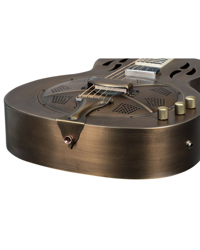 Ortega RRG60E Americana Series 4/4 Resonator Guitar 6-String + Pro Gig Bag