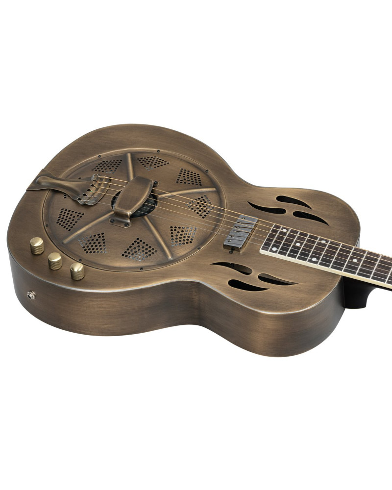 Ortega RRG60E Americana Series 4/4 Resonator Guitar 6-String + Pro Gig Bag