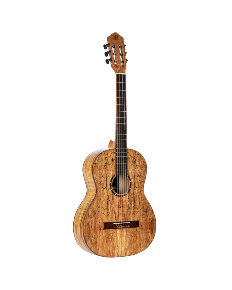 Ortega RSM-REISSUE The Private Room 4/4 Nylon String Guitar 6-String - Spalted Maple Natural + Gig Bag