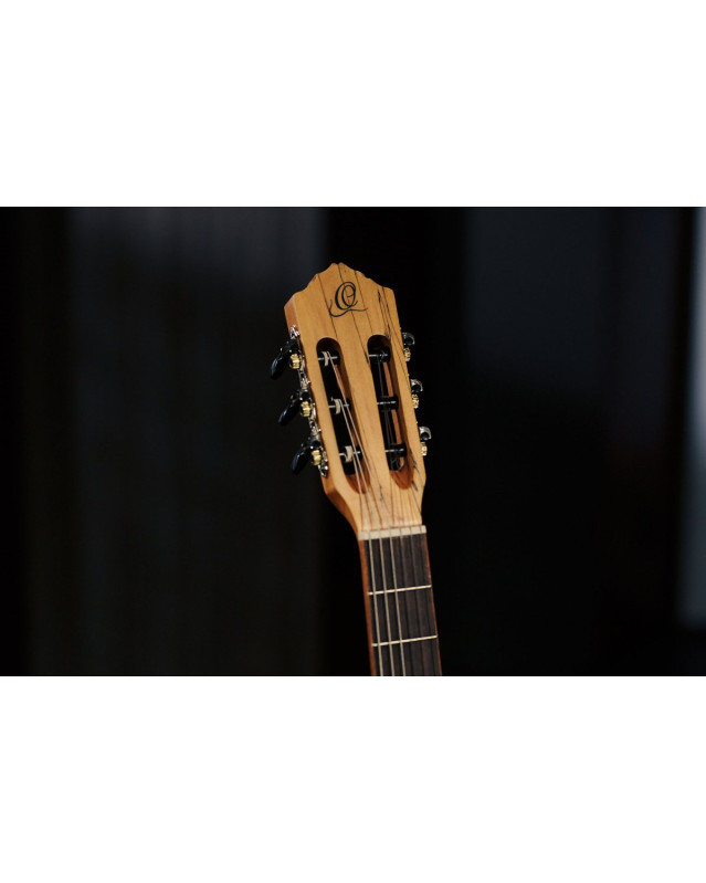 Ortega RSM-REISSUE The Private Room 4/4 Nylon String Guitar 6-String - Spalted Maple Natural + Gig Bag
