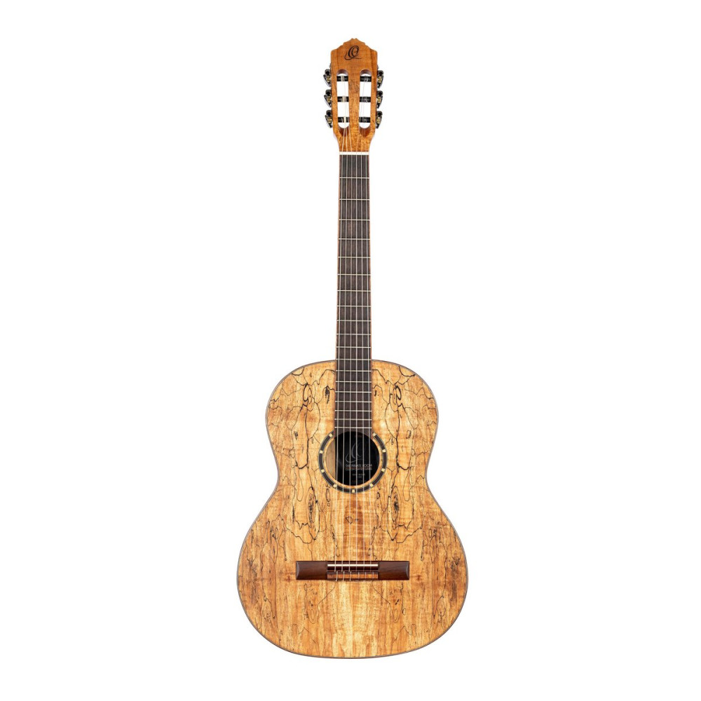 Ortega RSM-REISSUE The Private Room 4/4 Nylon String Guitar 6-String - Spalted Maple Natural + Gig Bag