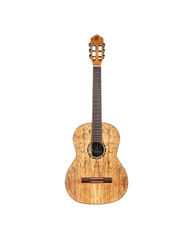 Ortega RSM-REISSUE The Private Room 4/4 Nylon String Guitar 6-String - Spalted Maple Natural + Gig Bag
