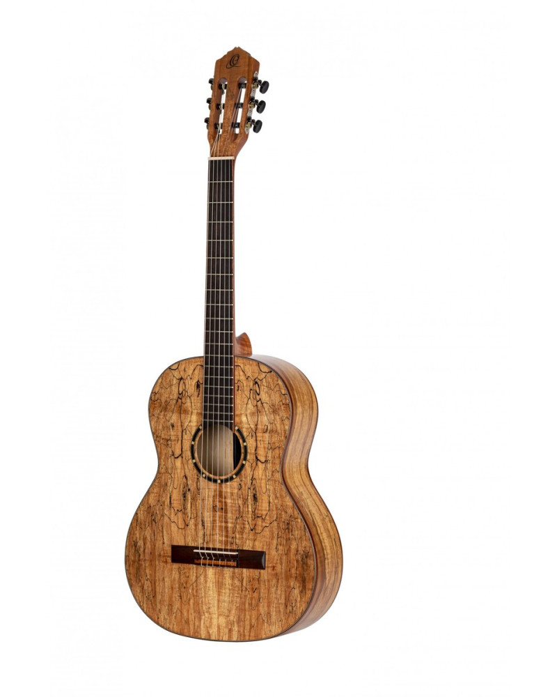 Ortega RSM-REISSUE The Private Room 4/4 Nylon String Guitar 6-String - Spalted Maple Natural + Gig Bag