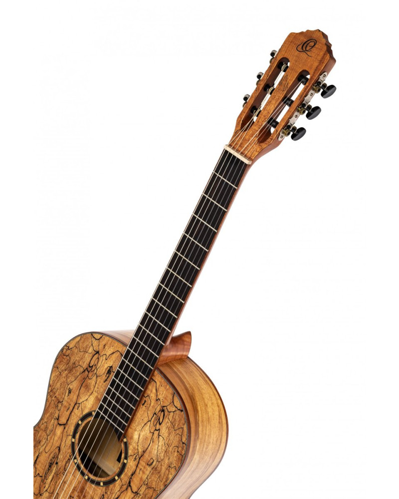 Ortega RSM-REISSUE The Private Room 4/4 Nylon String Guitar 6-String - Spalted Maple Natural + Gig Bag