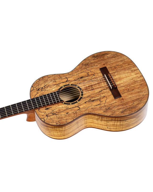 Ortega RSM-REISSUE The Private Room 4/4 Nylon String Guitar 6-String - Spalted Maple Natural + Gig Bag