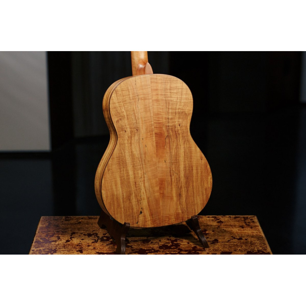 Ortega RSM-REISSUE The Private Room 4/4 Nylon String Guitar 6-String - Spalted Maple Natural + Gig Bag
