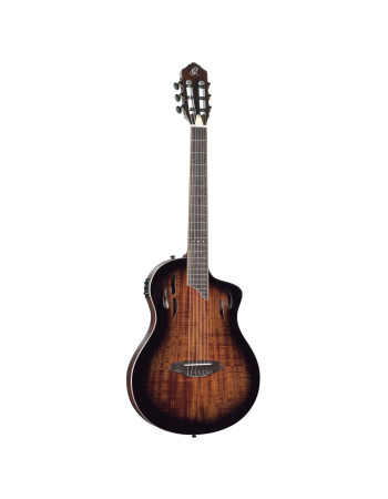 Ortega RTPDLX-ACA TourPlayer DeLuxe Nylon String Guitar 6-String - Acacia Burst + Gig Bag