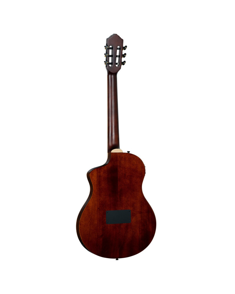 Ortega RTPDLX-ACA TourPlayer DeLuxe Nylon String Guitar 6-String - Acacia Burst + Gig Bag