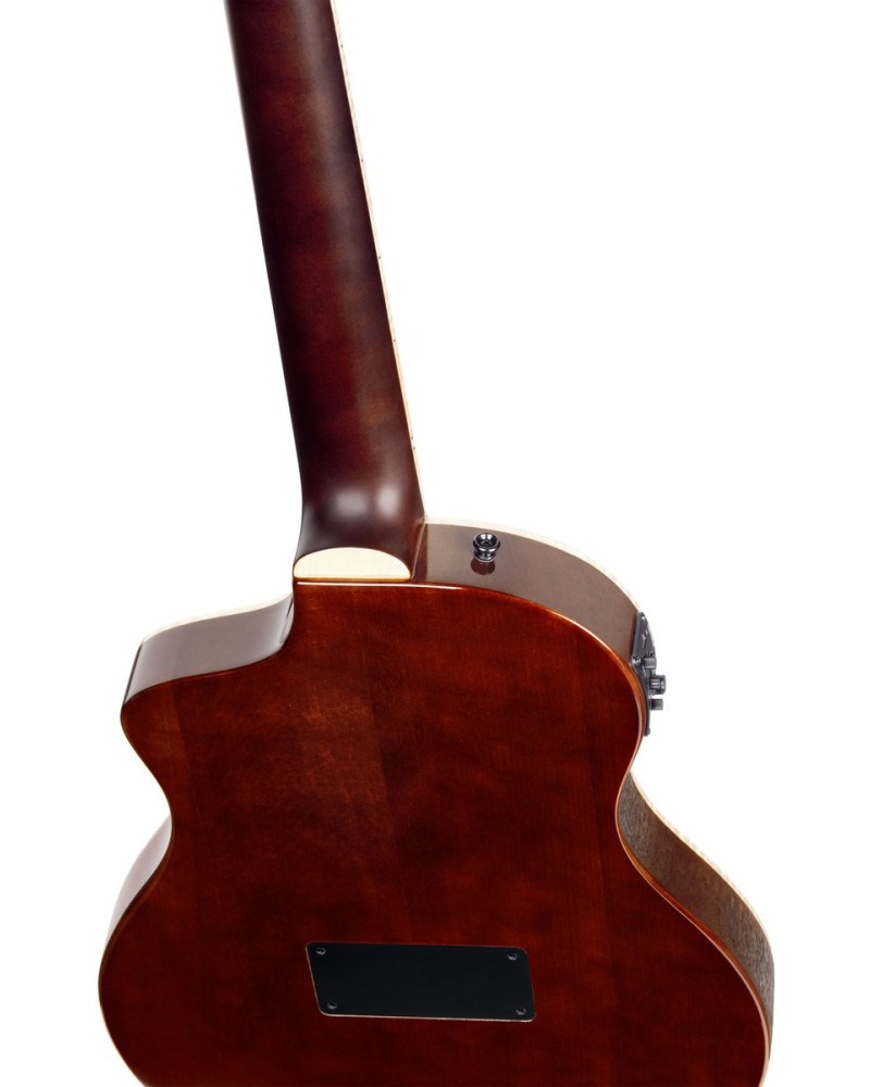 Ortega RTPDLX-ACA TourPlayer DeLuxe Nylon String Guitar 6-String - Acacia Burst + Gig Bag