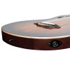 Ortega RTPDLX-ACA TourPlayer DeLuxe Nylon String Guitar 6-String - Acacia Burst + Gig Bag