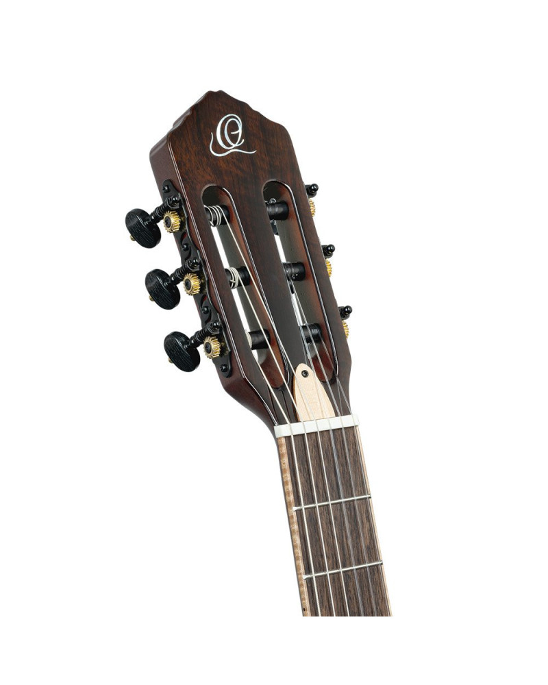 Ortega RTPDLX-ACA TourPlayer DeLuxe Nylon String Guitar 6-String - Acacia Burst + Gig Bag