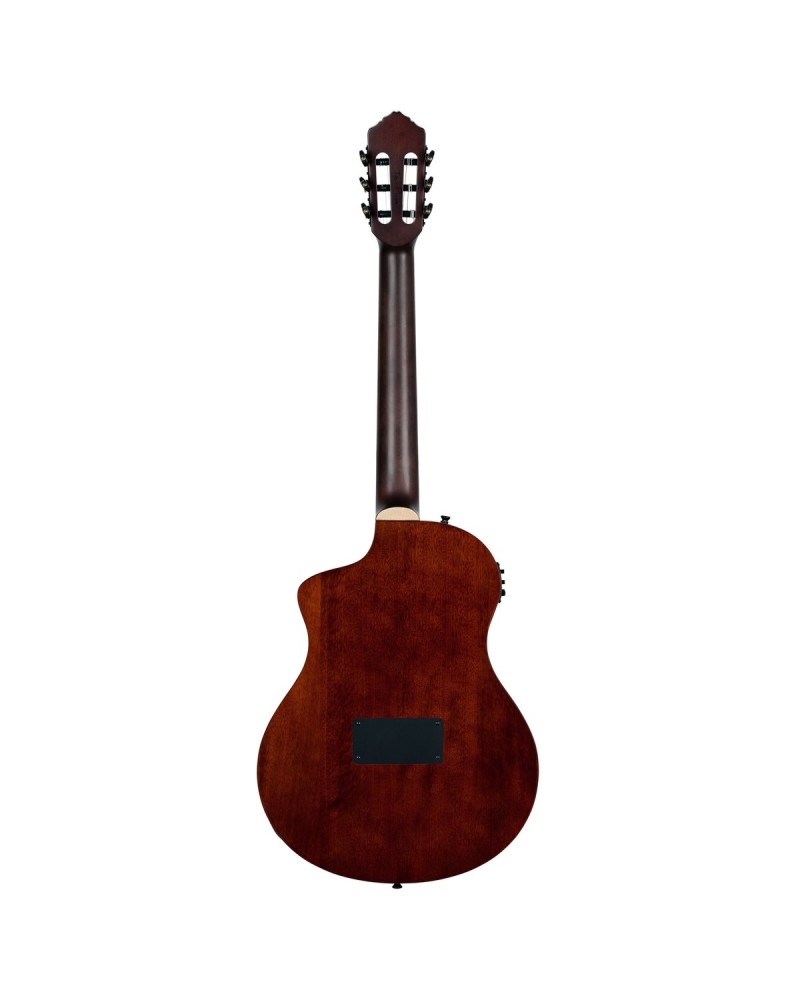 Ortega RTPDLX-ACA TourPlayer DeLuxe Nylon String Guitar 6-String - Acacia Burst + Gig Bag