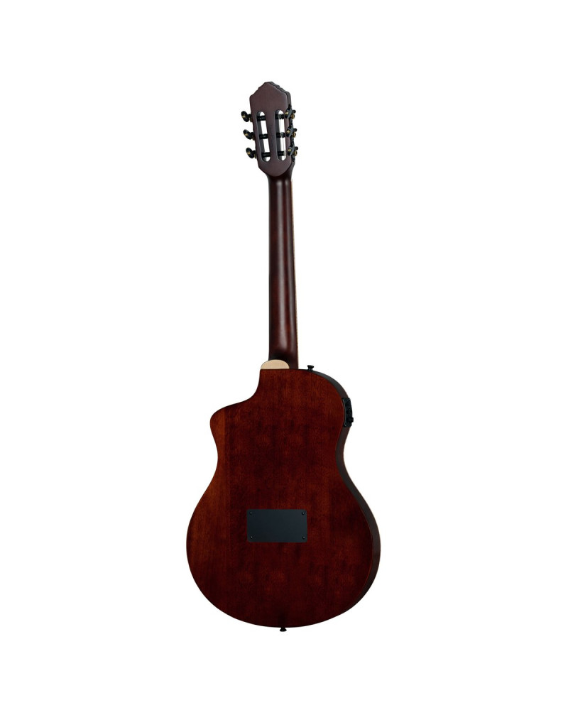 Ortega RTPDLX-ACA TourPlayer DeLuxe Nylon String Guitar 6-String - Acacia Burst + Gig Bag
