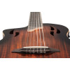 Ortega RTPDLX-ACA-L TourPlayer DeLuxe Nylon String Guitar 6-String Lefty - Acacia Burst + Gig Bag