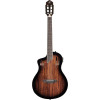 Ortega RTPDLX-ACA-L TourPlayer DeLuxe Nylon String Guitar 6-String Lefty - Acacia Burst + Gig Bag