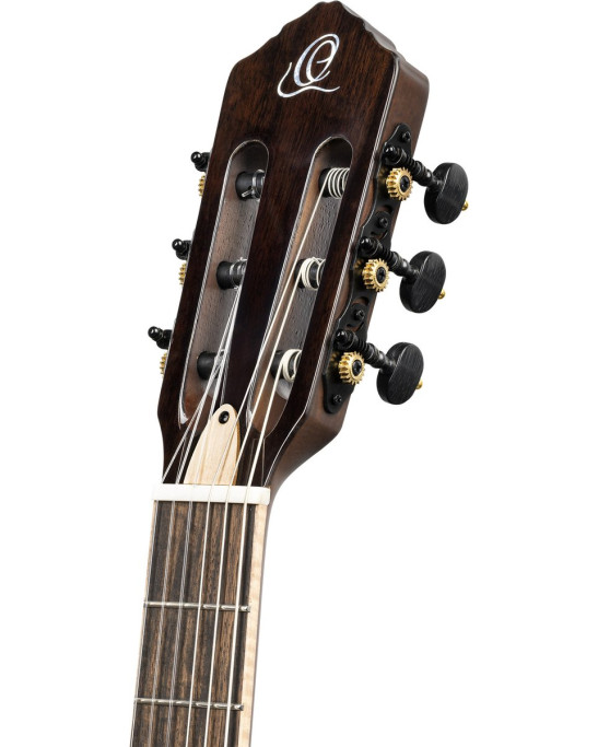 Ortega RTPDLX-ACA-L TourPlayer DeLuxe Nylon String Guitar 6-String Lefty - Acacia Burst + Gig Bag
