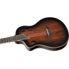 Ortega RTPDLX-ACA-L TourPlayer DeLuxe Nylon String Guitar 6-String Lefty - Acacia Burst + Gig Bag