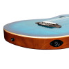 Ortega RTPDLX-FMA TourPlayer DeLuxe Nylon String Guitar 6-String - Flamed Maple Blue + Gig Bag