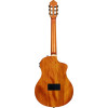 Ortega RTPDLX-FMA-L TourPlayer DeLuxe Nylon String Guitar 6-String Lefty - Flamed Maple Blue + Gig Bag