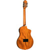 Ortega RTPDLX-FMA-L TourPlayer DeLuxe Nylon String Guitar 6-String Lefty - Flamed Maple Blue + Gig Bag