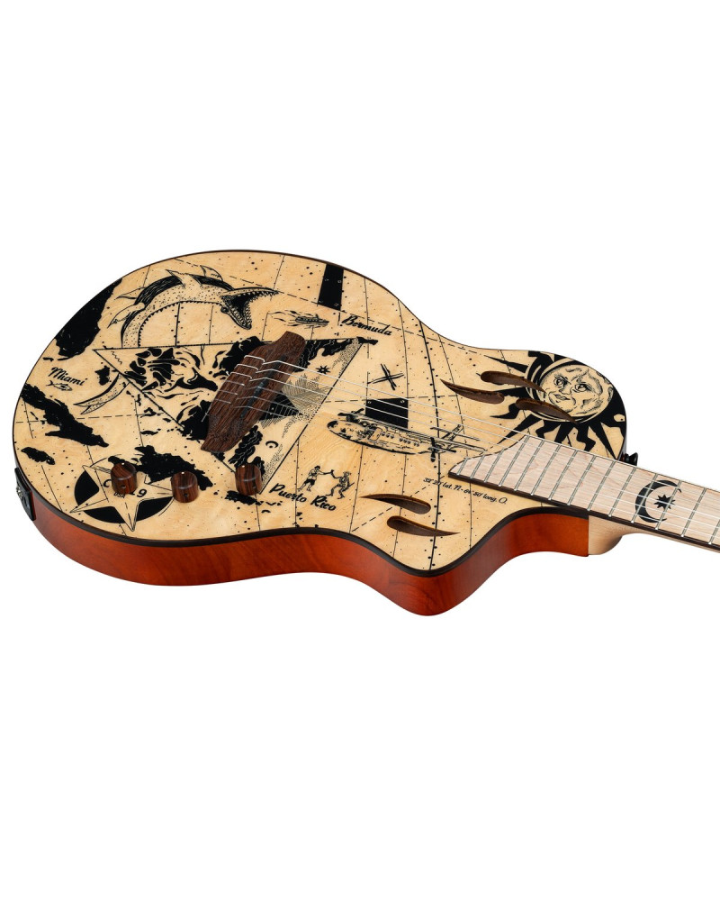 Ortega RTPG-LS2 TourPlayer Series 4/4 size Nylon String Guitar 6-String + Pro Gig Bag