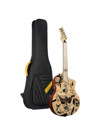 Ortega RTPG-LS2 TourPlayer Series 4/4 size Nylon String Guitar 6-String + Pro Gig Bag