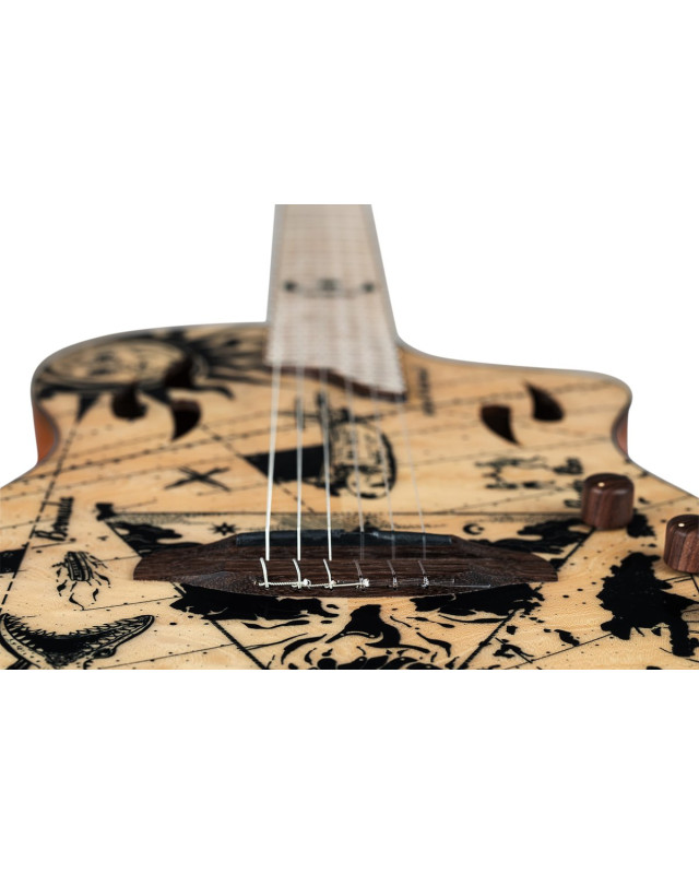Ortega RTPG-LS2 TourPlayer Series 4/4 size Nylon String Guitar 6-String + Pro Gig Bag