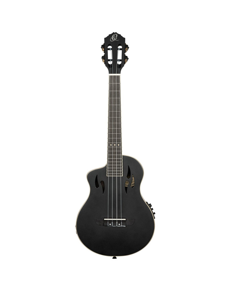 Ortega RTPS-U-SBK-L TourPlayer Series Tenor Ukulele 4-String Lefty + Gig Bag