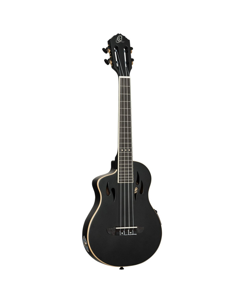 Ortega RTPS-U-SBK-L TourPlayer Series Tenor Ukulele 4-String Lefty + Gig Bag