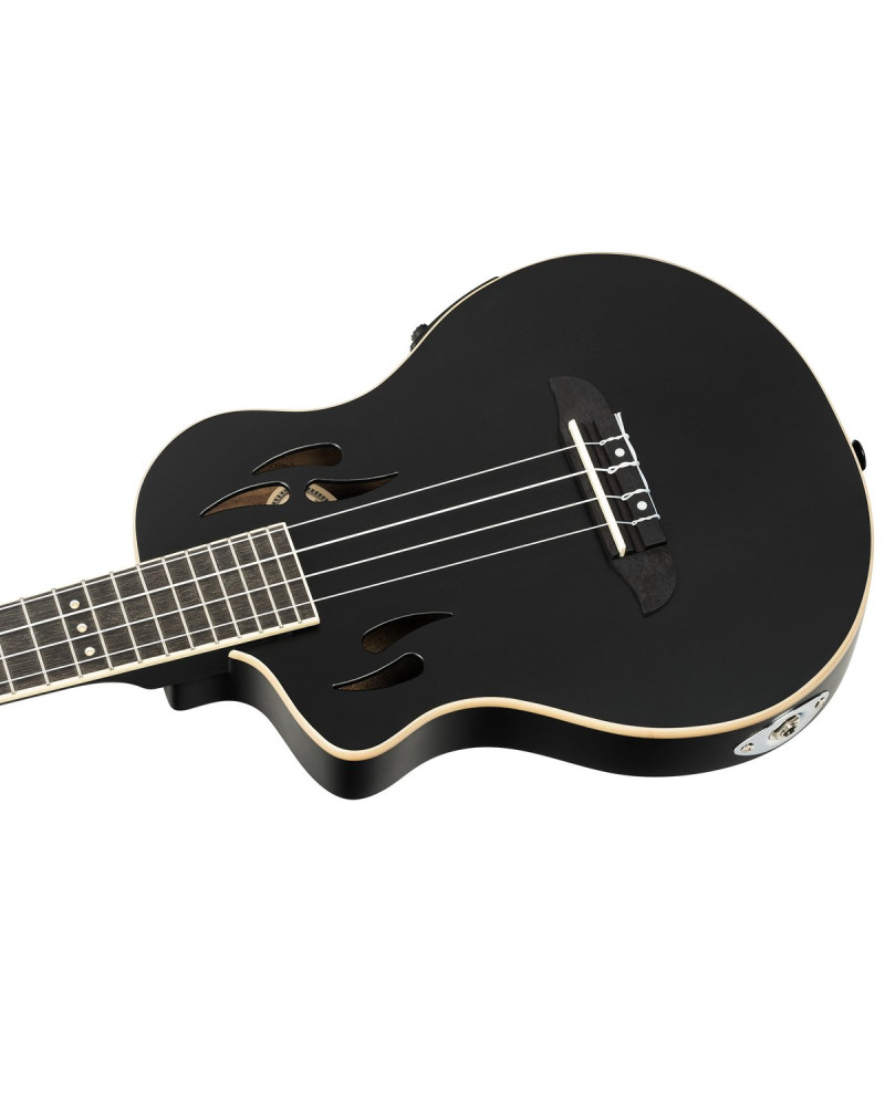 Ortega RTPS-U-SBK-L TourPlayer Series Tenor Ukulele 4-String Lefty + Gig Bag