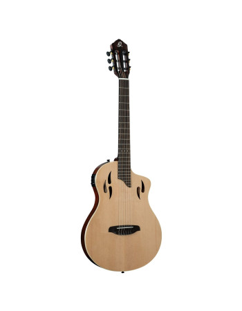 Ortega RTPSTD-NAT TourPlayer DeLuxe Nylon String Guitar 6-String - Spruce Natural + Gig Bag