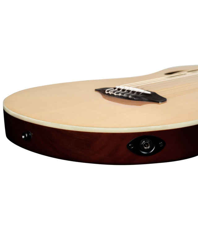 Ortega RTPSTD-NAT TourPlayer DeLuxe Nylon String Guitar 6-String - Spruce Natural + Gig Bag