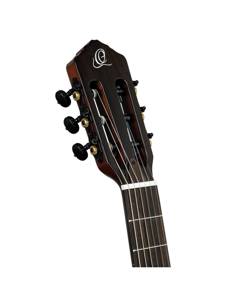 Ortega RTPSTD-NAT TourPlayer DeLuxe Nylon String Guitar 6-String - Spruce Natural + Gig Bag