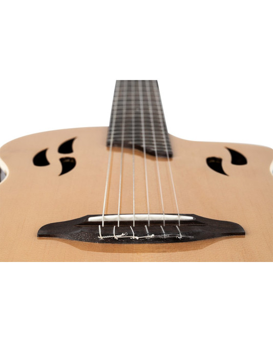Ortega RTPSTD-NAT TourPlayer DeLuxe Nylon String Guitar 6-String - Spruce Natural + Gig Bag