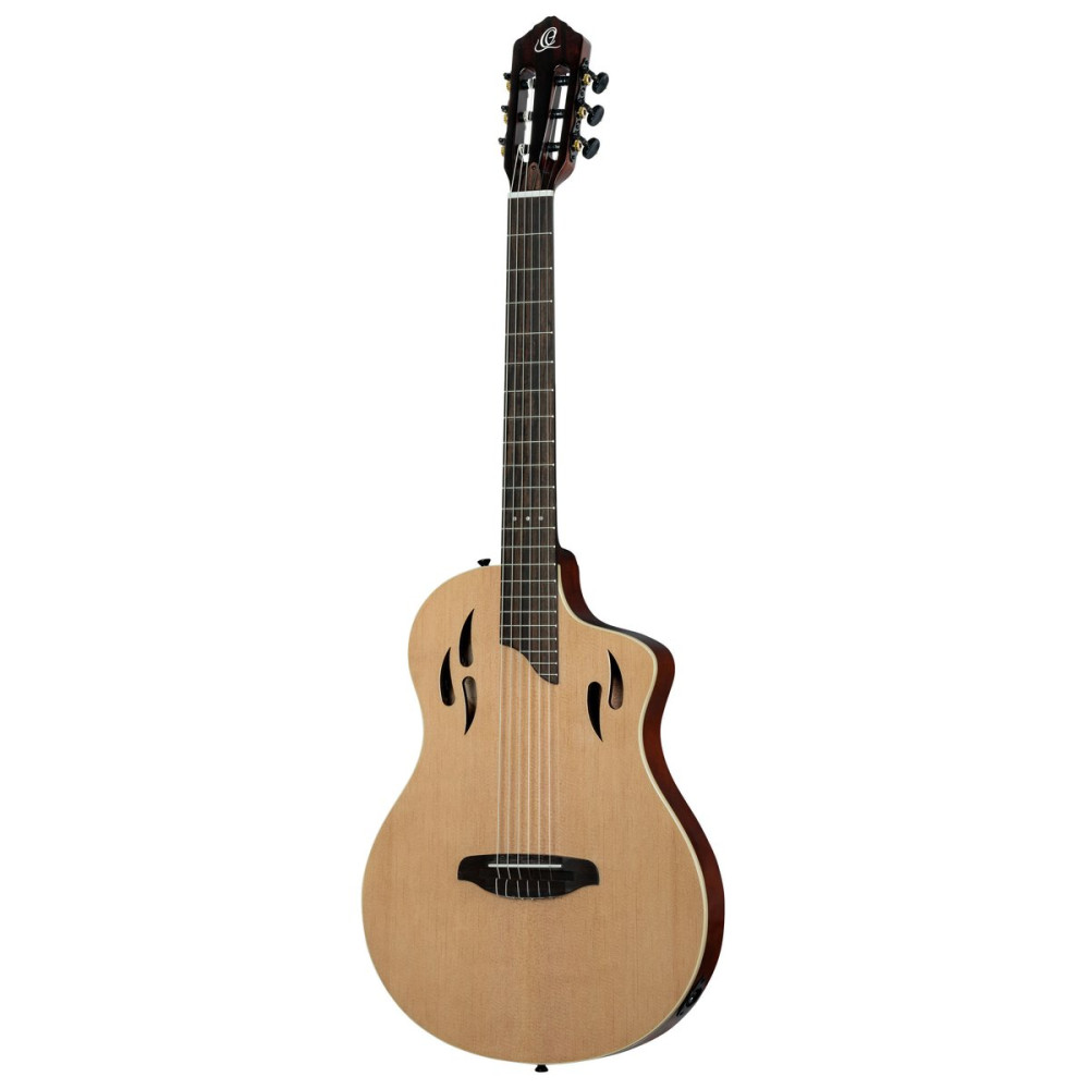 Ortega RTPSTD-NAT TourPlayer DeLuxe Nylon String Guitar 6-String - Spruce Natural + Gig Bag